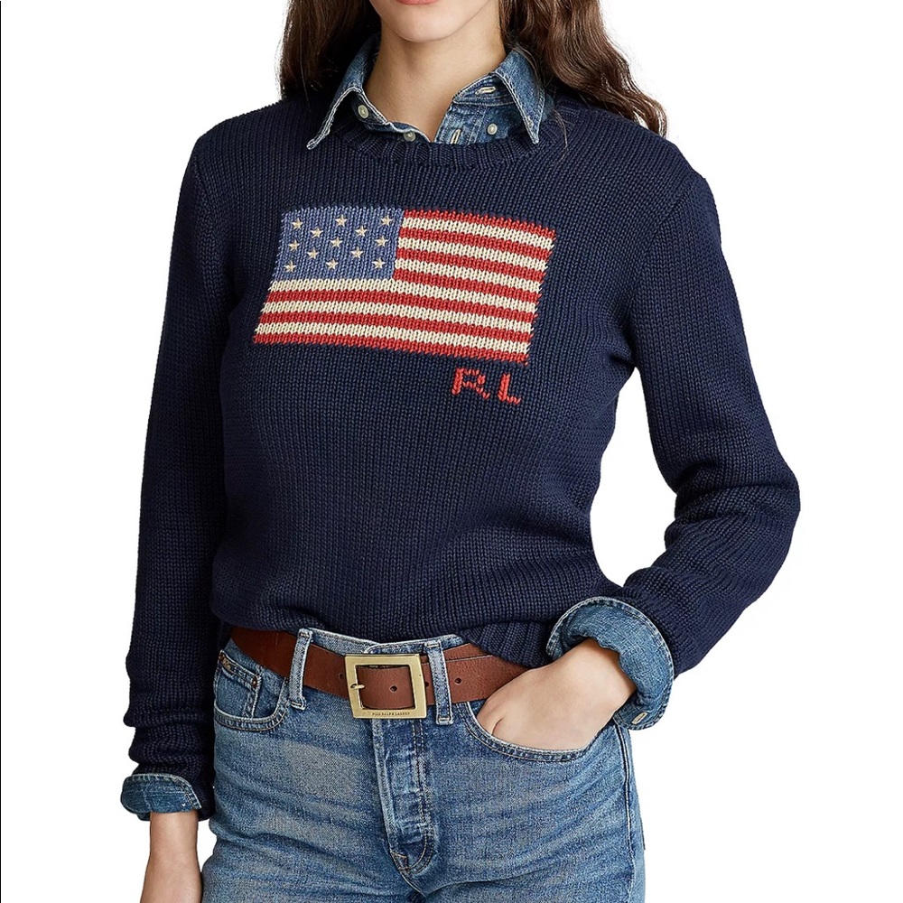 Polo Ralph Lauren Flag Cotton Sweater